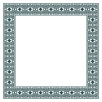 Vintage ornamental vector frame. Vector illustration template for design