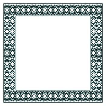 Vintage ornamental vector frame. Vector illustration template for design