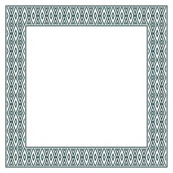 Vintage ornamental vector frame. Vector illustration template for design