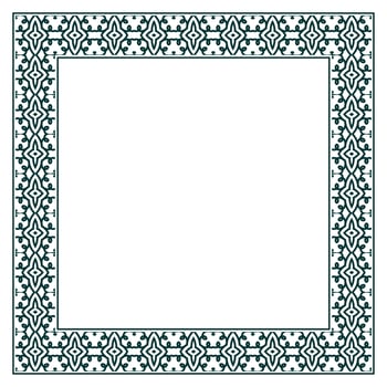 Vintage ornamental vector frame. Vector illustration template for design