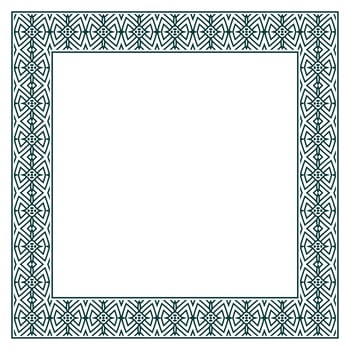 Vintage ornamental vector frame. Vector illustration template for design