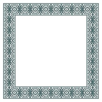 Vintage ornamental vector frame. Vector illustration template for design