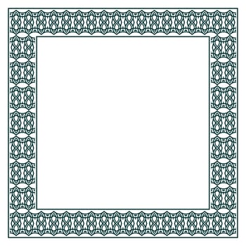 Vintage ornamental vector frame. Vector illustration template for design