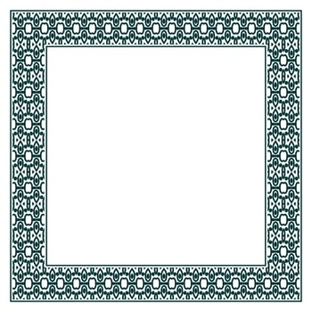 Vintage ornamental vector frame. Vector illustration template for design