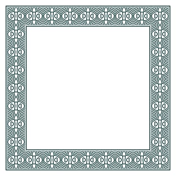 Vintage ornamental vector frame. Vector illustration template for design