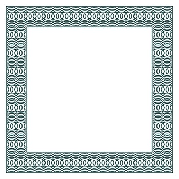 Vintage ornamental vector frame. Vector illustration template for design