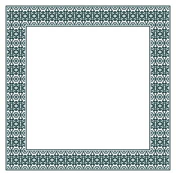 Vintage ornamental vector frame. Vector illustration template for design