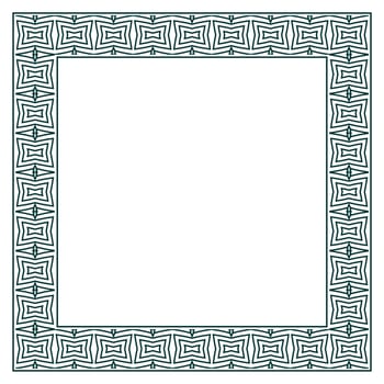 Vintage ornamental vector frame. Vector illustration template for design