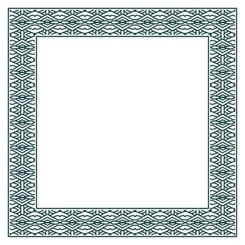 Vintage ornamental vector frame. Vector illustration template for design