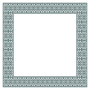 Vintage ornamental vector frame. Vector illustration template for design