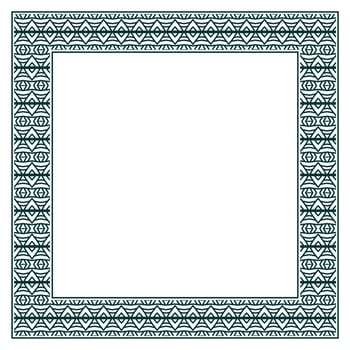 Vintage ornamental vector frame. Vector illustration template for design