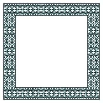 Vintage ornamental vector frame. Vector illustration template for design