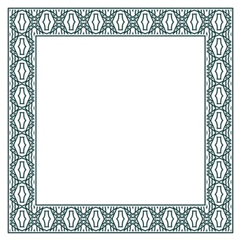 Vintage ornamental vector frame. Vector illustration template for design