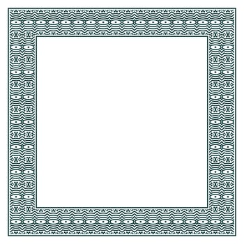 Vintage ornamental vector frame. Vector illustration template for design