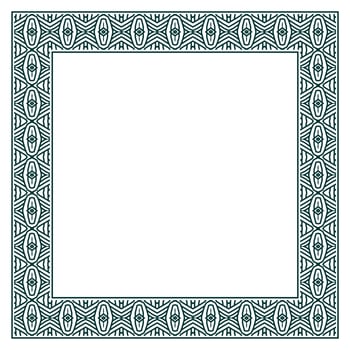 Vintage ornamental vector frame. Vector illustration template for design