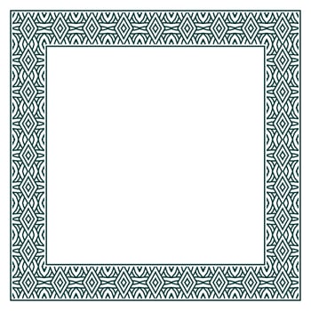 Vintage ornamental vector frame. Vector illustration template for design