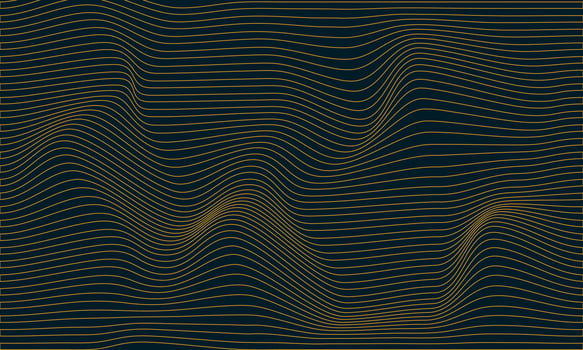 luxury gold color wavy background vector