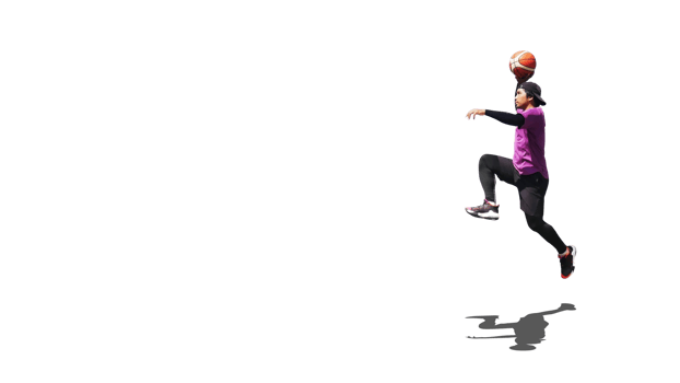 Asian basketball player doing dunk jumping to score with clipping path png