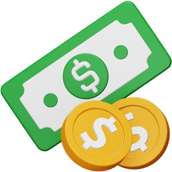 Banknote 3d rendering isometric icon. png