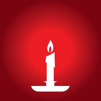 candle icon vector