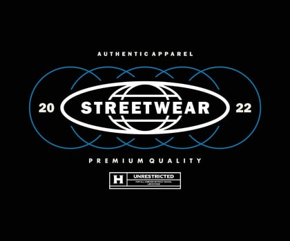Futuristic streetwear Poster With Aesthetic Graphic Design for T shirt Street Wear and Urban Style vector