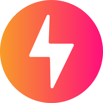 Thunder power icon in flat design style. Lightning signs illustration. png