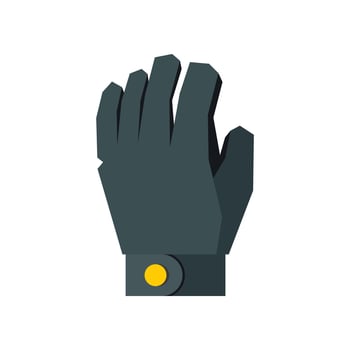 Hockey glove icon, flat style vector