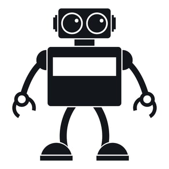Android robot icon, simple style vector