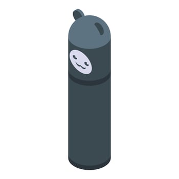 Korean deodorant icon isometric vector. Beauty shampoo vector