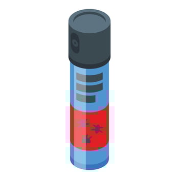 Bug sprayer icon isometric vector. Chemical control vector