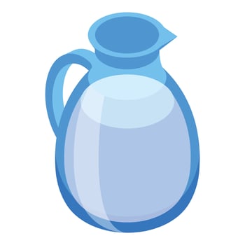 Milk jug icon isometric vector. Fresh calcium vector