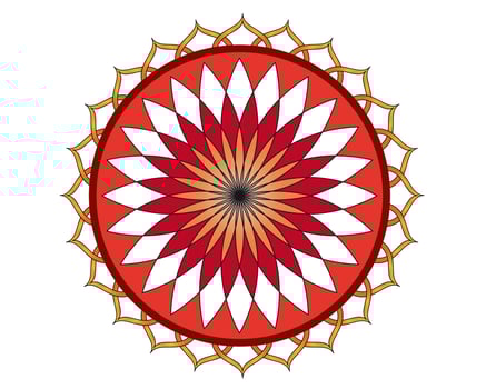 lotus flower on a white background vector