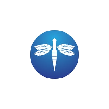 Dragonfly illustration icon vector