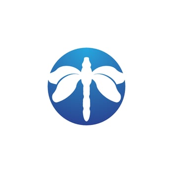 Dragonfly illustration icon vector