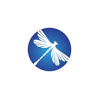Dragonfly illustration icon vector