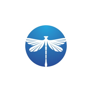 Dragonfly illustration icon vector