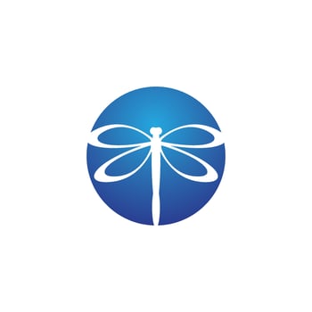 Dragonfly illustration icon vector