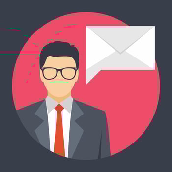 Trendy Mailman Concepts vector
