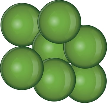 Green pea. Green peas pods isolated on white background, vector flat style stock illustration