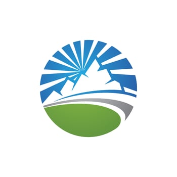 Mountain icon Logo vector