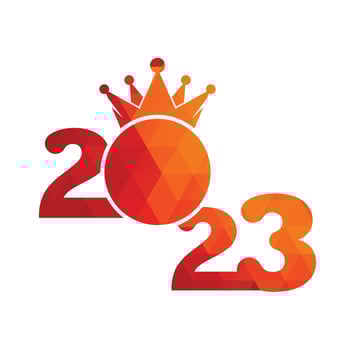 2023 Happy New Year logo design. 2023 number design template. Collection of 2023 Happy New Year symbols vector