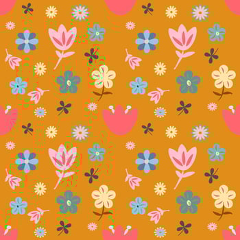 Seamless floral pattern background vector