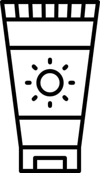 Sunscreen Creative Icon Design vector