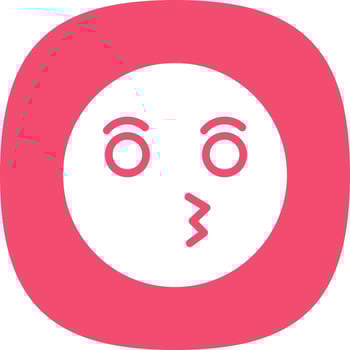 Kiss Vector Icon Design