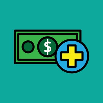 Deposit Filled Icon vector