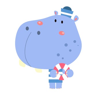 Cute Animal Cartoon Characters suitable for children's clothing designs vector