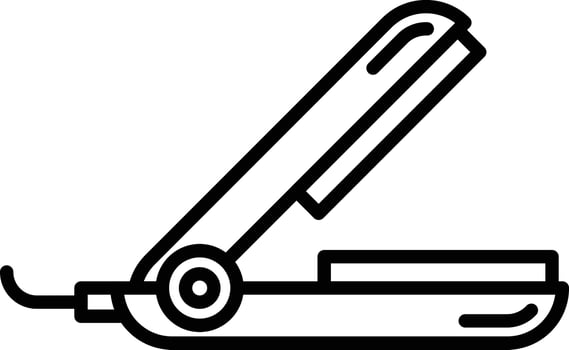 Hair Straightener Creative Icon Design vector