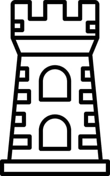 Tower Creative Icon Design vector