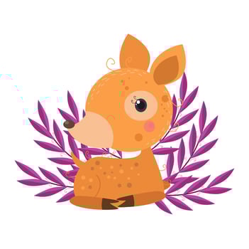 Cute Animals Cartoon Characters suitable for children's clothing designs vector