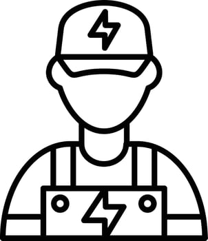 Electrician Creative Icon Design vector